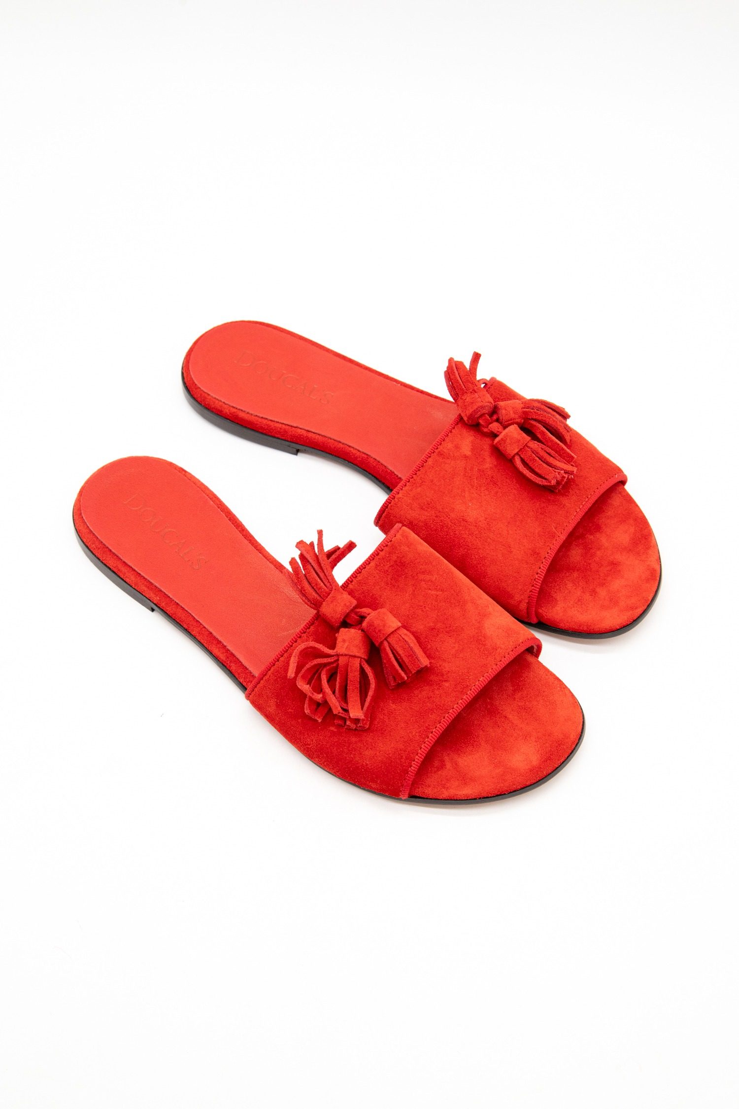 Thumbnail of http://Doucal's%20Pantolette%20Veloursleder%20in%20Rot