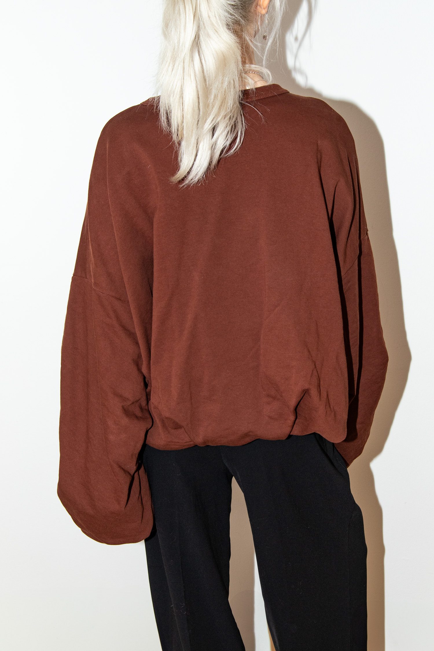 Thumbnail of http://Dries%20van%20Noten%20Sweatshirt%20mit%20Raffungen%20in%20Braun