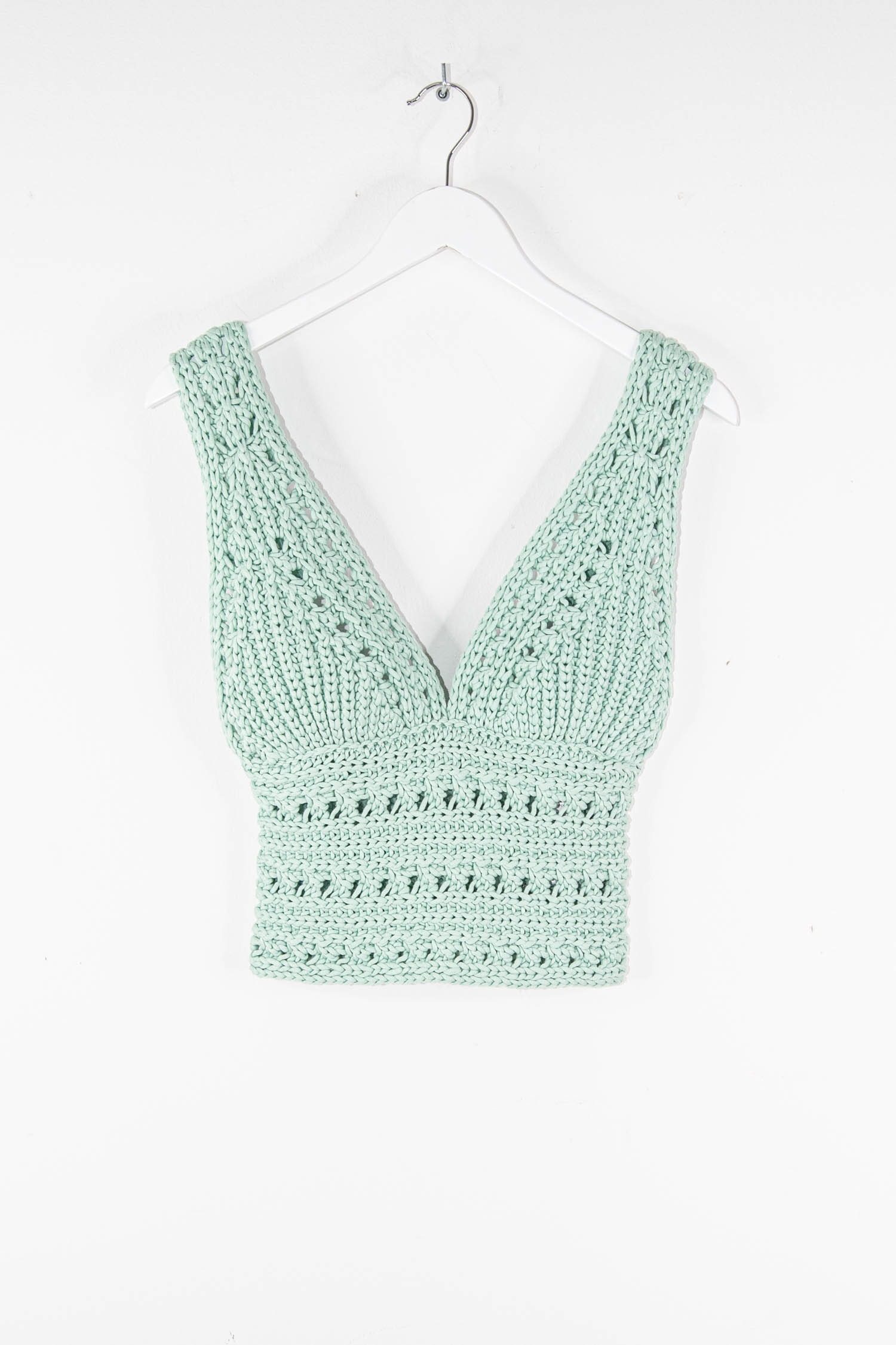 Thumbnail of http://Ermanno%20Scervino%20Häkeltop%20in%20Mint