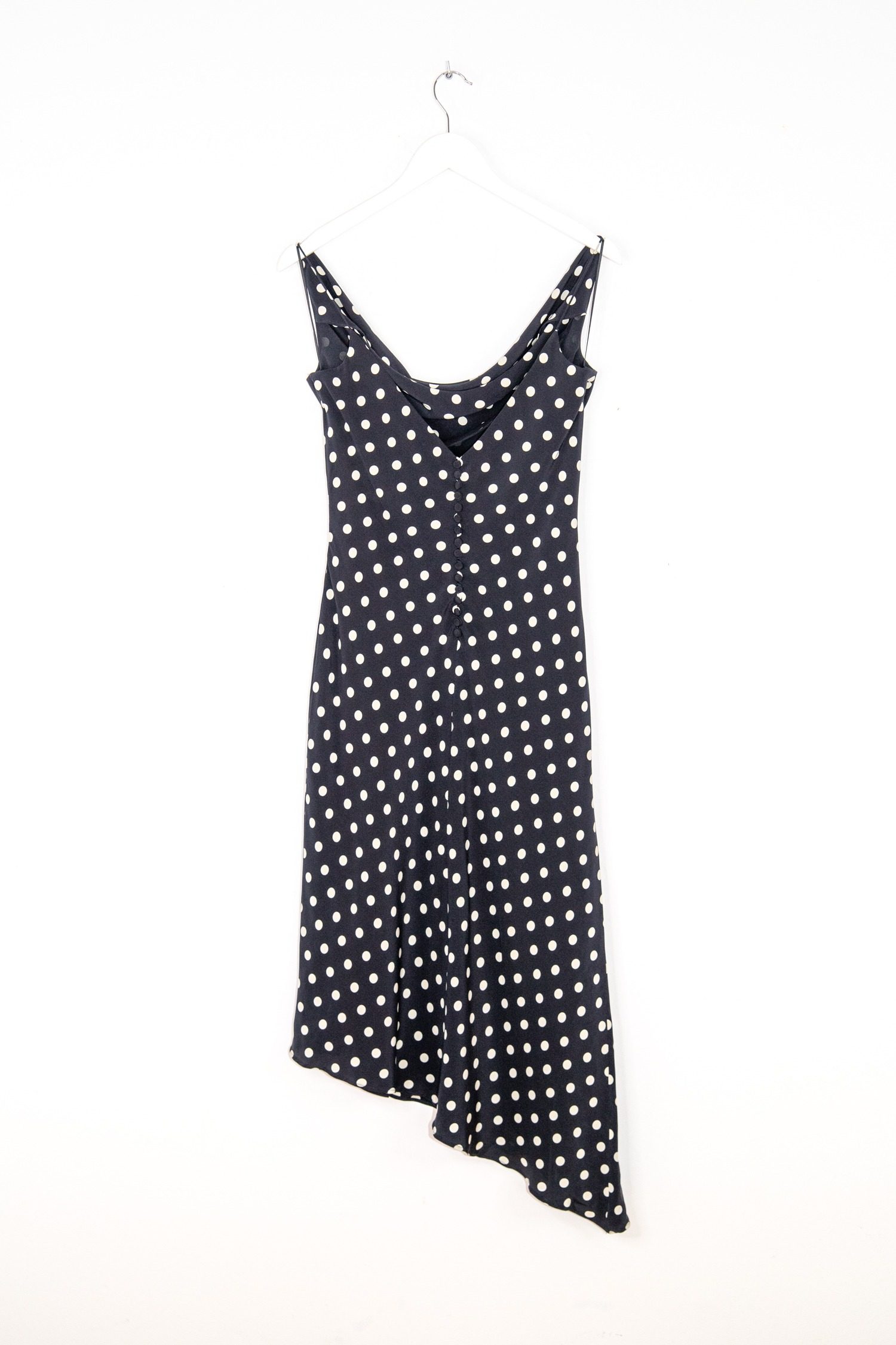 Thumbnail of http://Escada%20Vintage%20Trägerkleid%20mit%20Punkten%20in%20Schwarz%20und%20Ecru