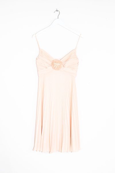 Escada Couture Plissee Minikleid in Rosa