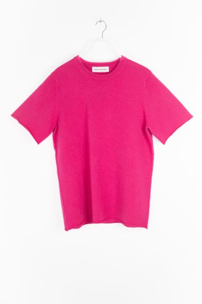 Extreme Cashmere Strick-T-Shirt in Pink