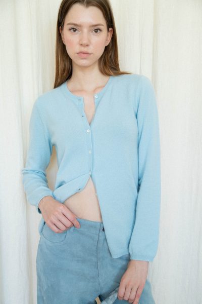 Malo Strickjacke in Hellblau