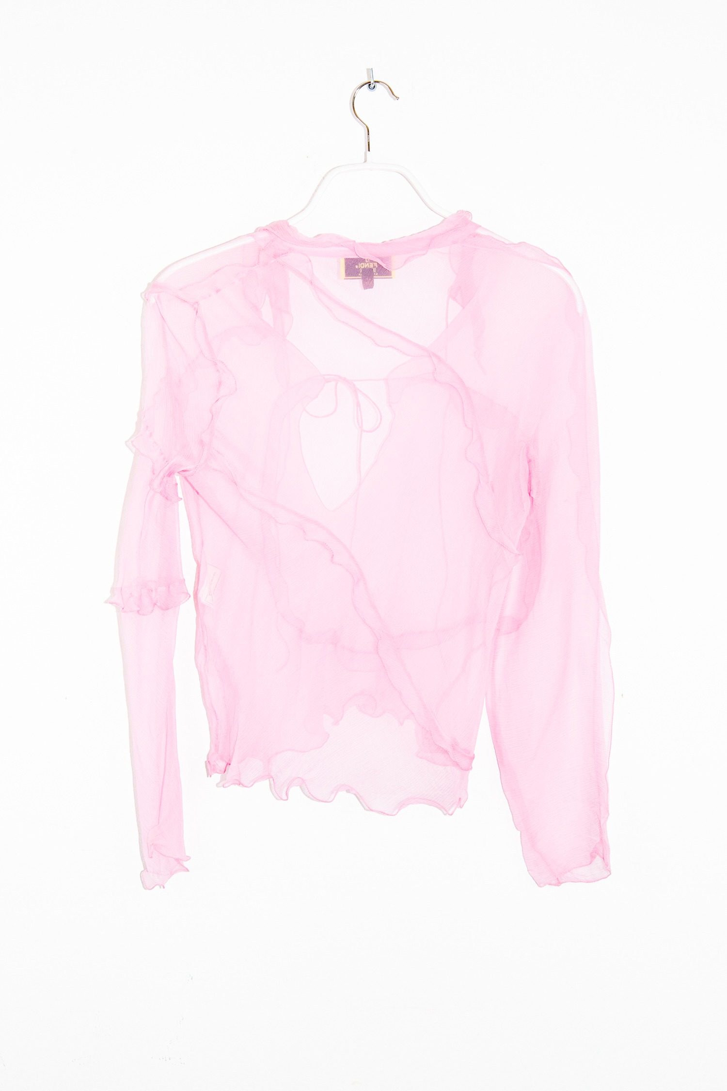 Thumbnail of http://Fendi%20Bluse%20mit%20Volants%20in%20Rosa