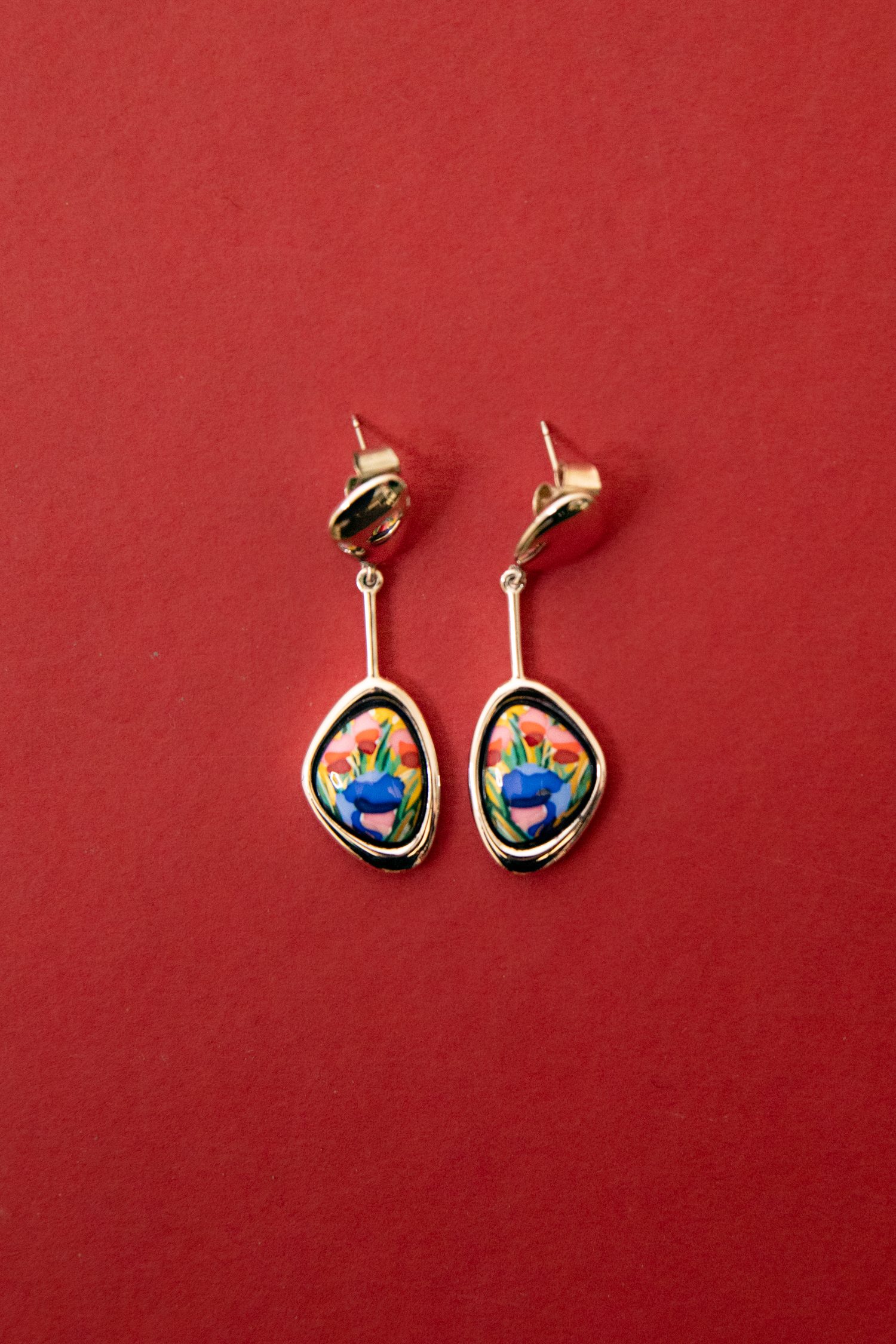 Frey Wille "Pebble Drop" Ohrstecker mit buntem Anhänger