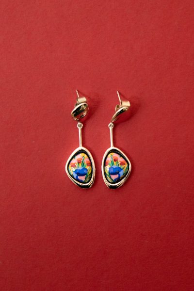 Frey Wille "Pebble Drop" Ohrstecker mit buntem Anhänger