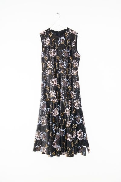 Giambattista Valli "Dandelion" Maxikleid mit Pailletten und Blumenmuster