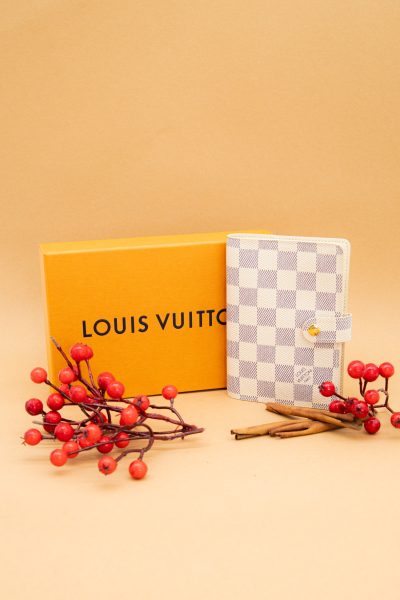 Louis Vuitton "Agenda fonctionell PM" Notizbuch in Ecru