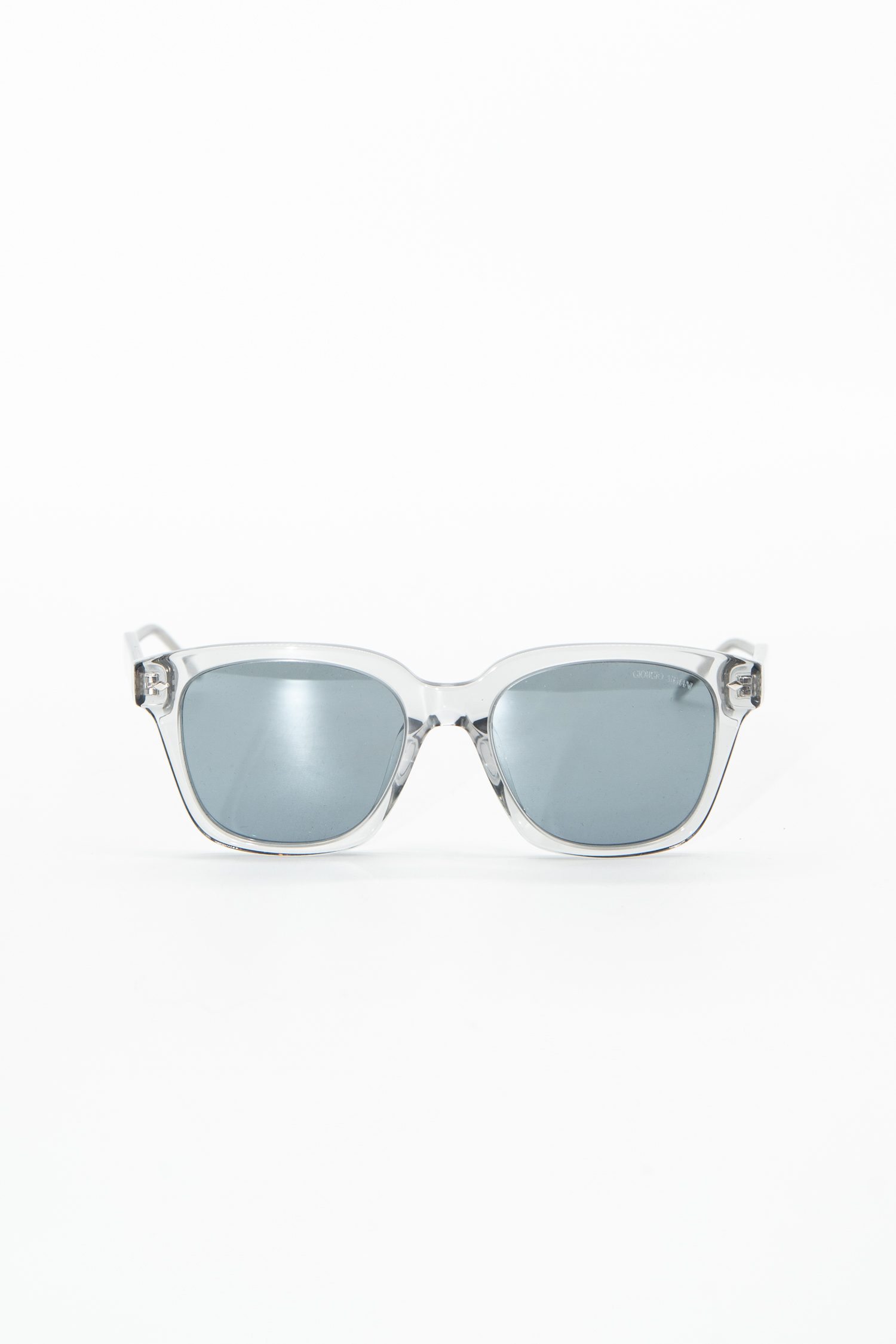 Giorgio Armani Sonnenbrille in Transparent und Hellblau