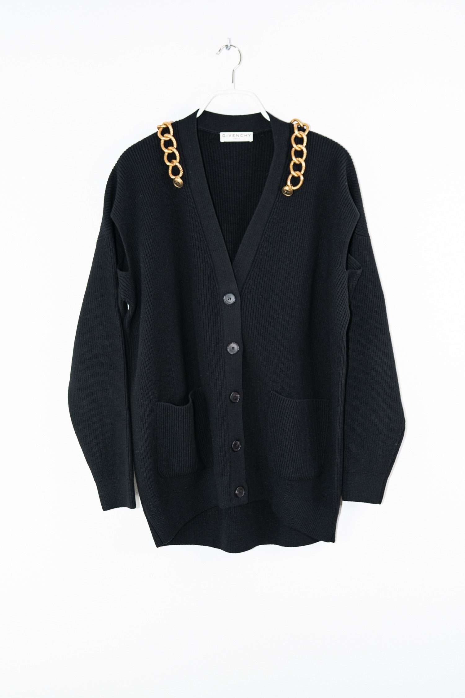 Thumbnail of http://Givenchy%20Oversized%20Strickjacke%20in%20Schwarz%20und%20Gold