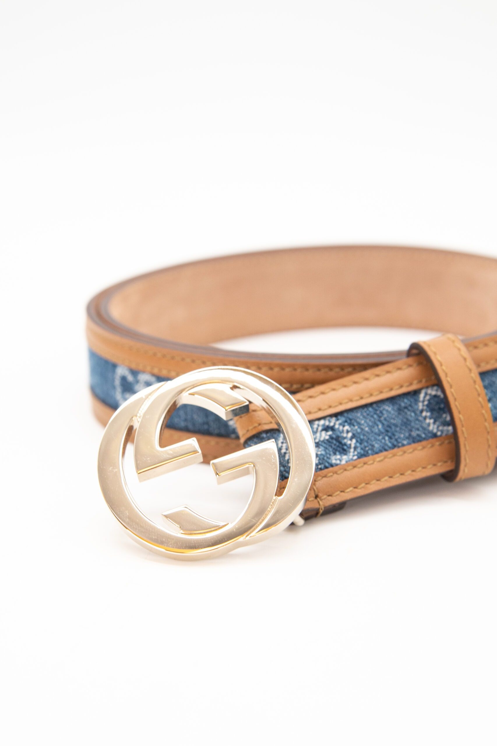 Thumbnail of http://Gucci%20Gürtel%20in%20Blau%20und%20Braun