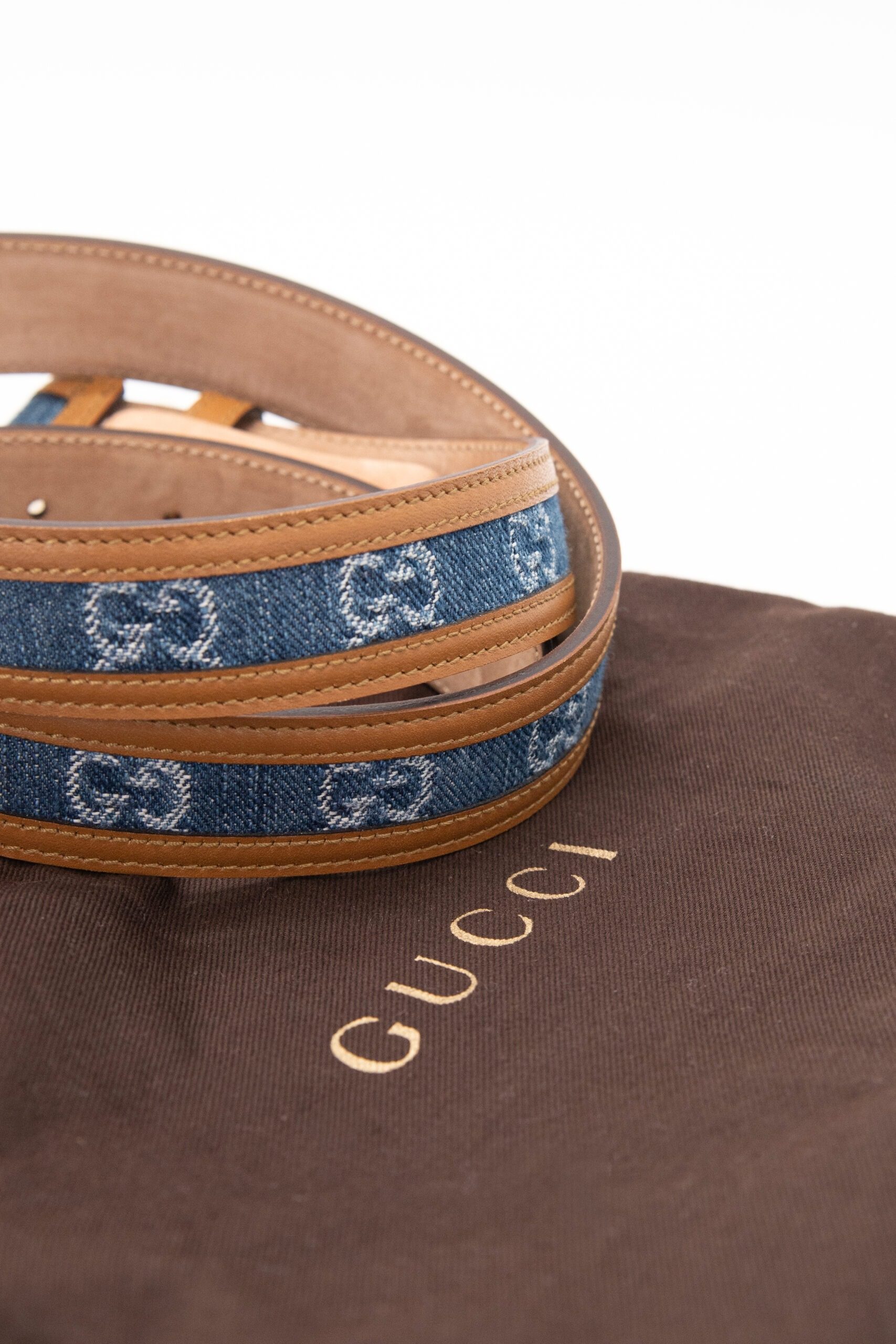 Thumbnail of http://Gucci%20Gürtel%20in%20Blau%20und%20Braun