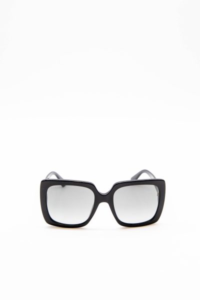 Gucci Sonnenbrille mit rechteckigem Rahmen in Schwarz
