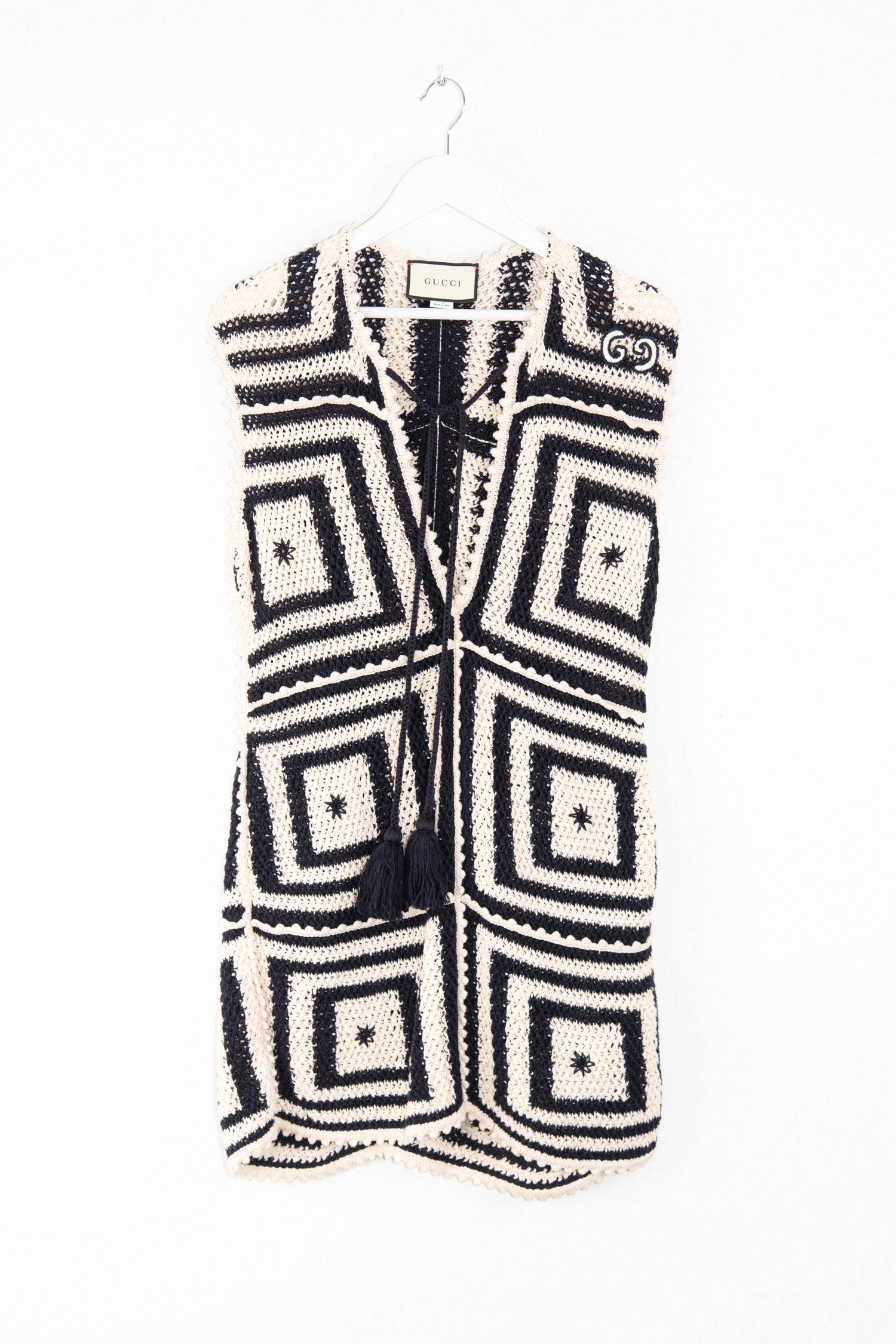 Thumbnail of http://Gucci%20gehäkeltes%20Minikleid%20in%20Beige%20und%20Schwarz