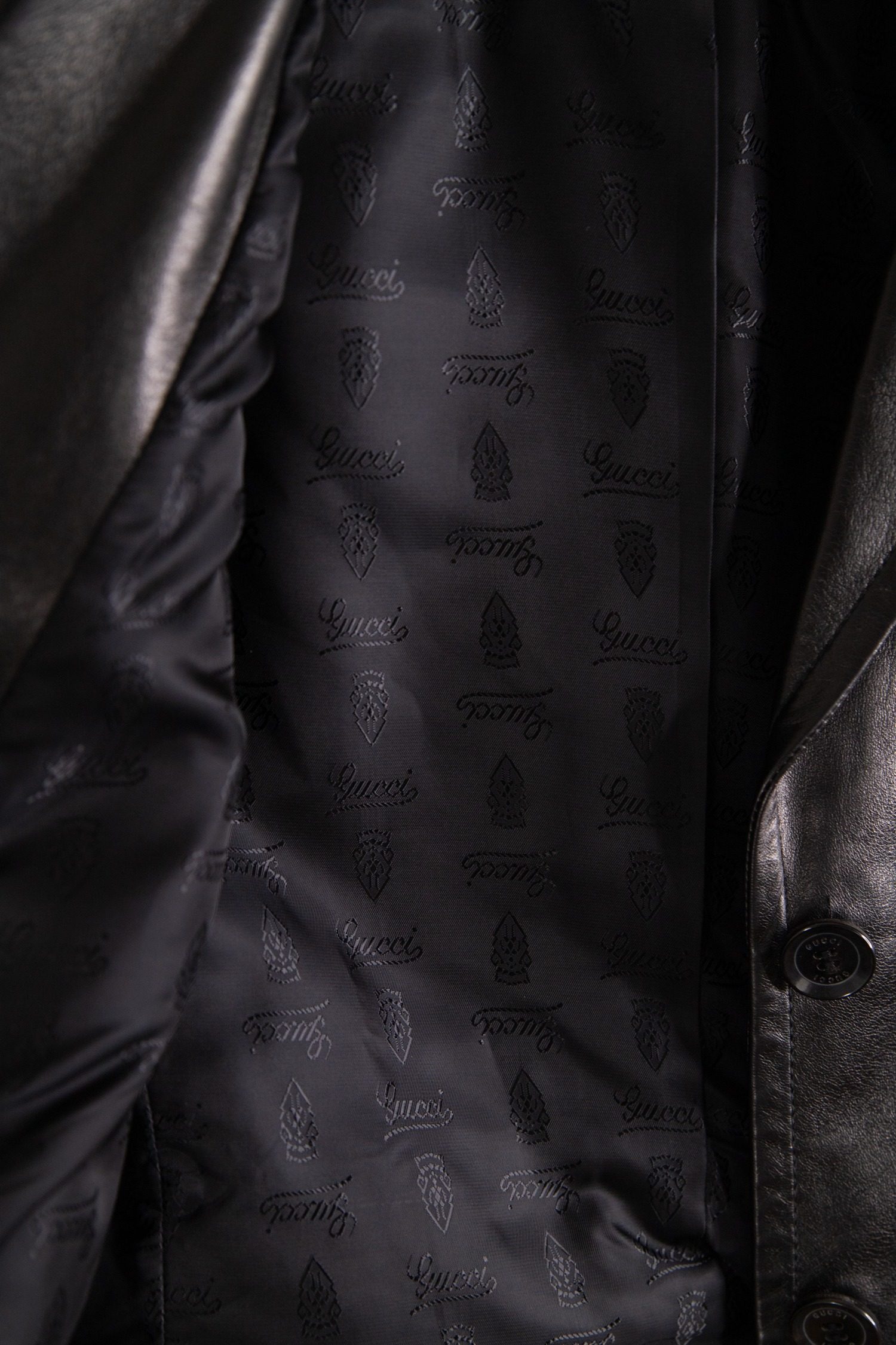 Thumbnail of http://Gucci%20Lederblazer%20in%20Schwarz