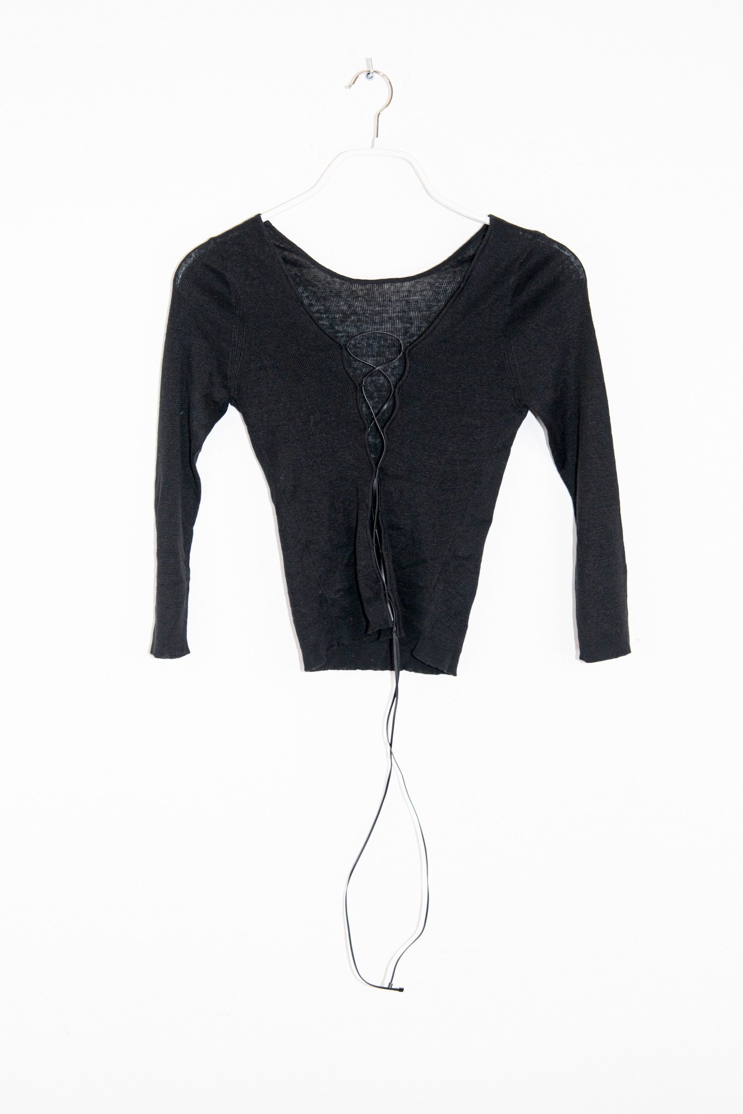 Thumbnail of http://Gucci%20Vintage%20Top%20aus%20Rippstrick%20in%20Schwarz