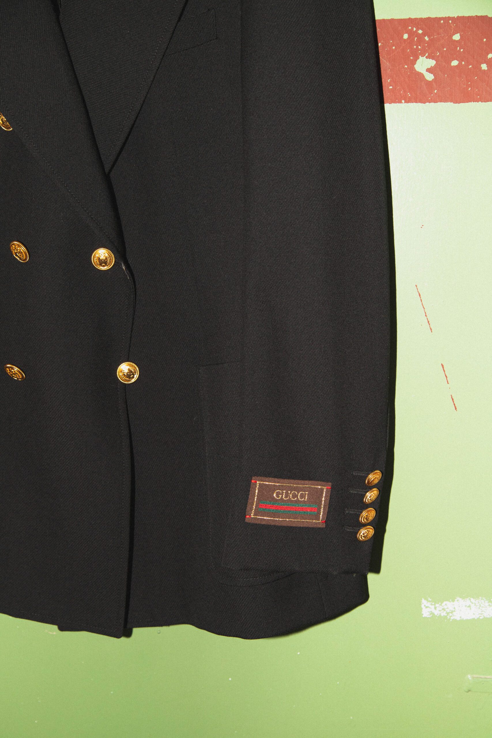 Gucci doppelreihiger Blazer in Schwarz