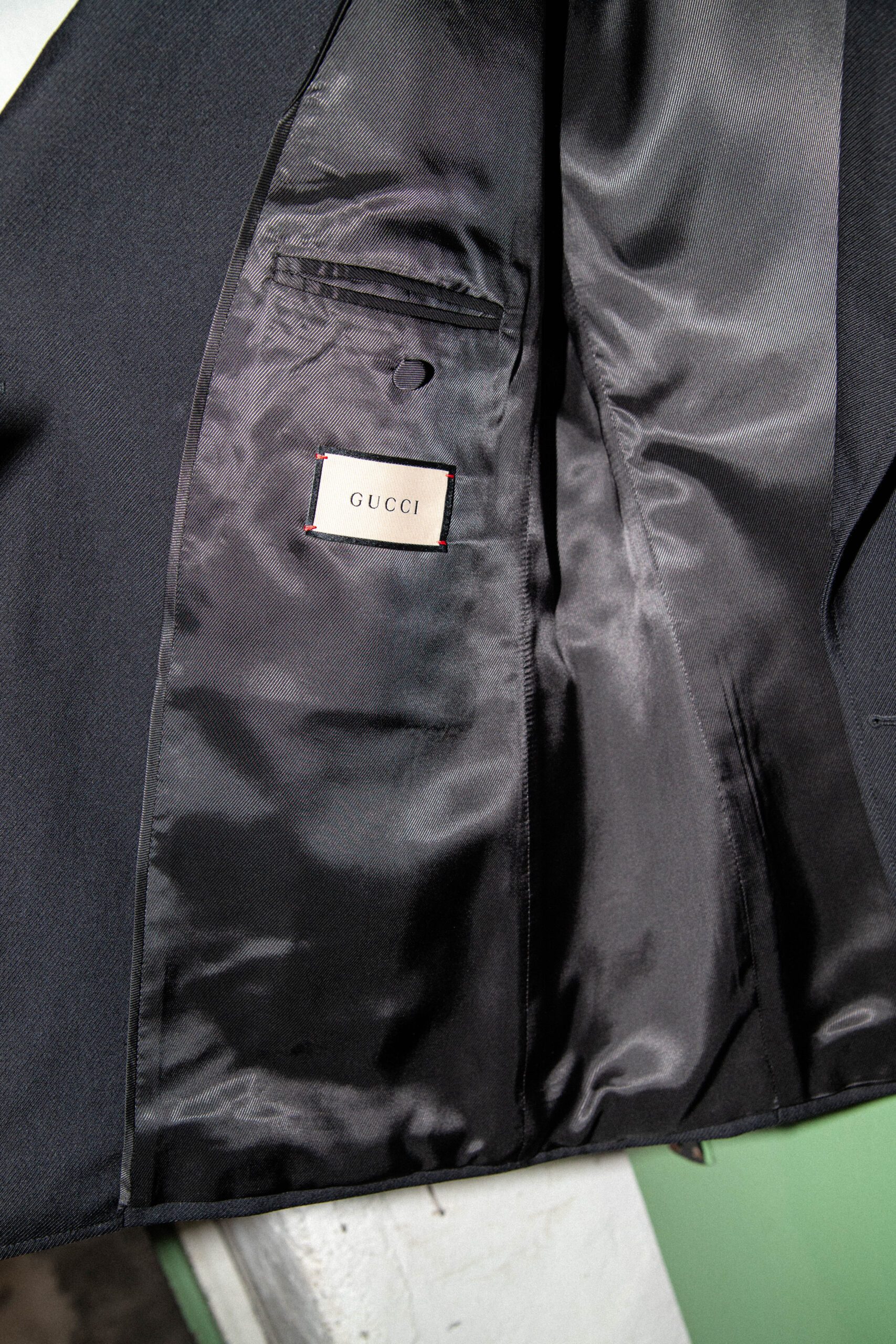 Gucci doppelreihiger Blazer in Schwarz