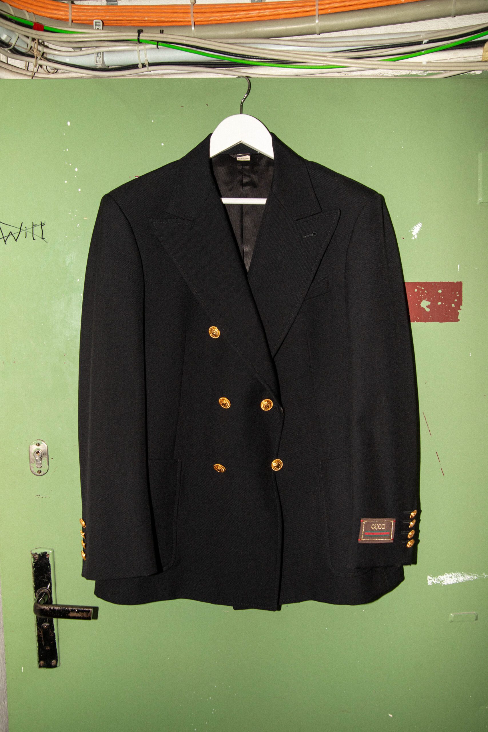 Gucci doppelreihiger Blazer in Schwarz