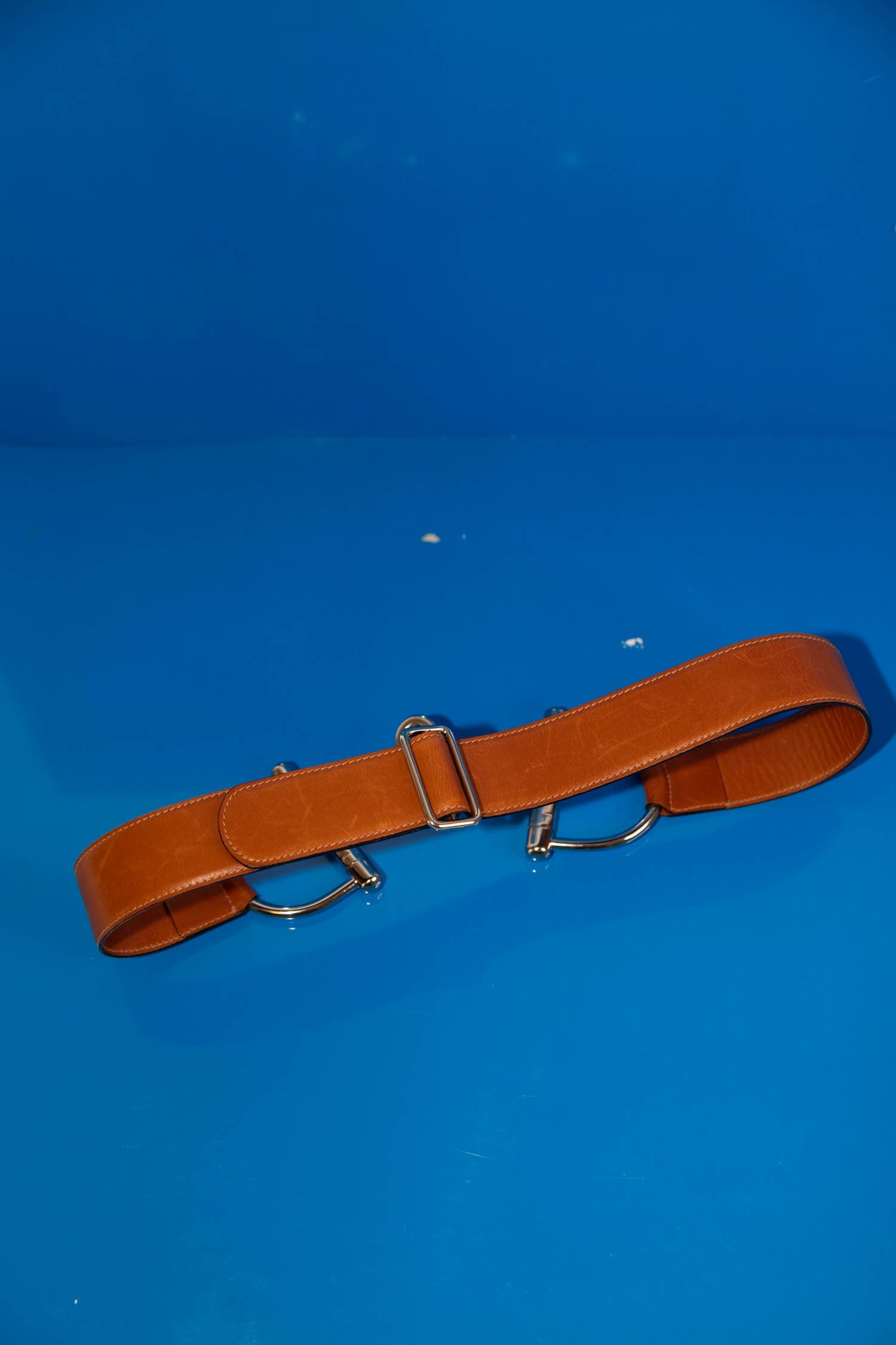 Thumbnail of http://Gucci%20Vintage%20Gürtel%20mit%20Horsebit-Schnalle%20in%20Cognacfarben