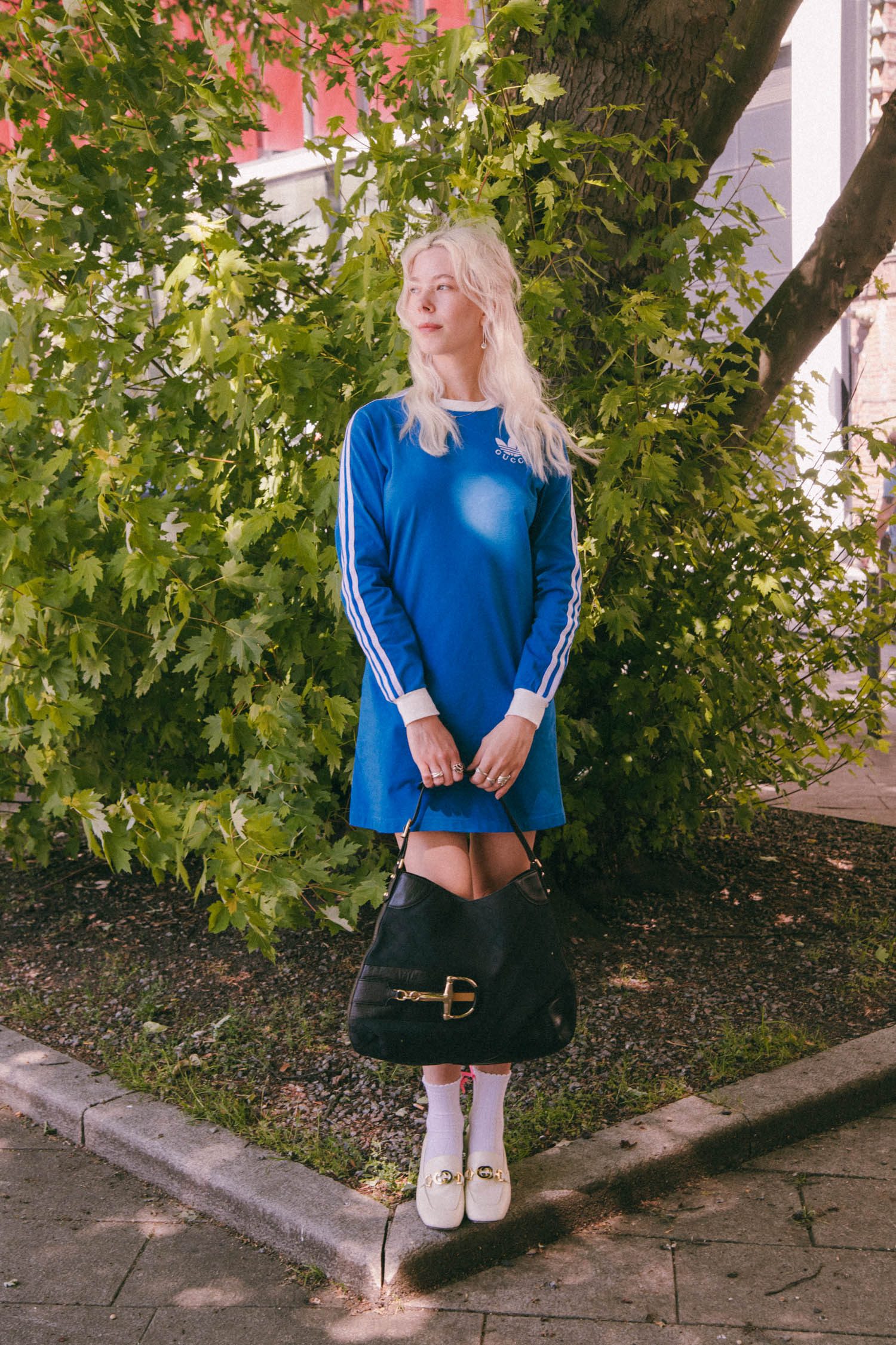 Thumbnail of http://Gucci%20x%20Adidas%20Minikleid%20in%20Blau