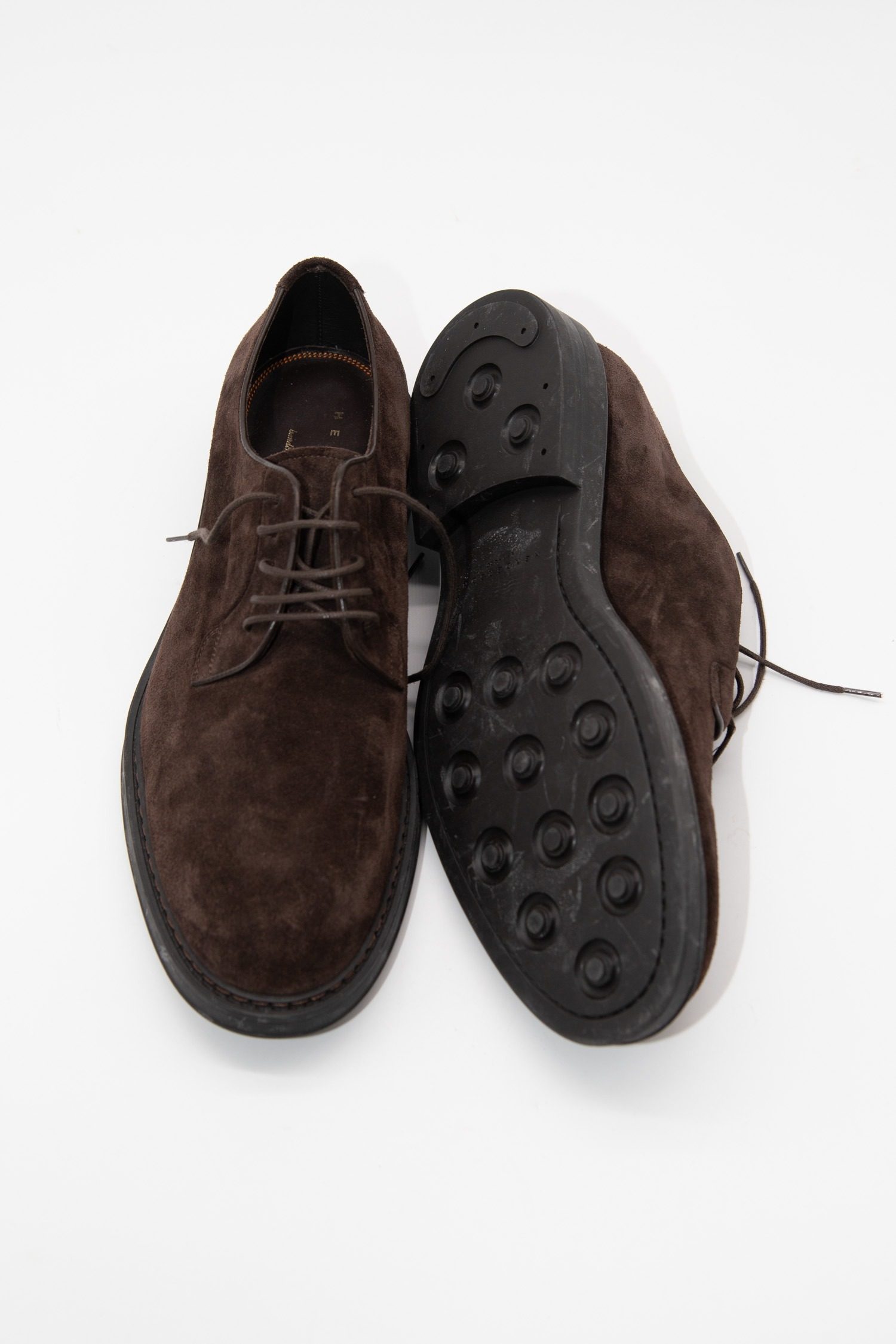 Thumbnail of http://Henderson%20Schnürschuhe%20aus%20Veloursleder%20in%20Dunkelbraun