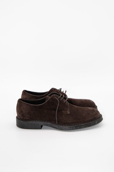 Henderson Schnürschuhe aus Veloursleder in Dunkelbraun