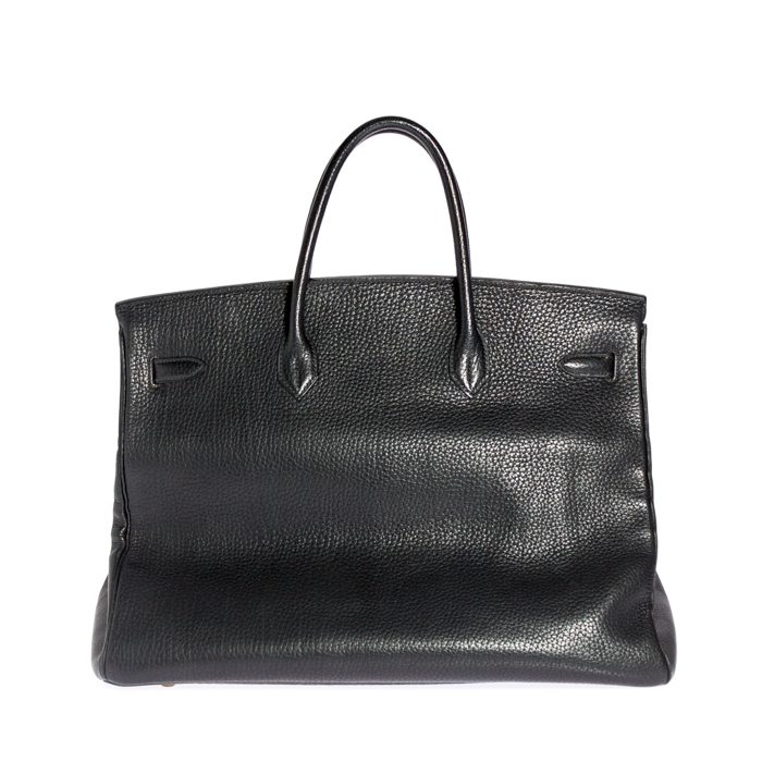 Hermès Birkin Bag, Togo Leder, schwarz