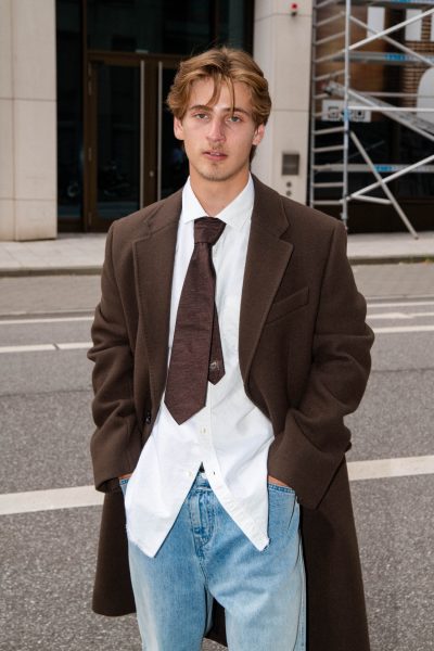 Hermès Krawatte in Dunkelbraun