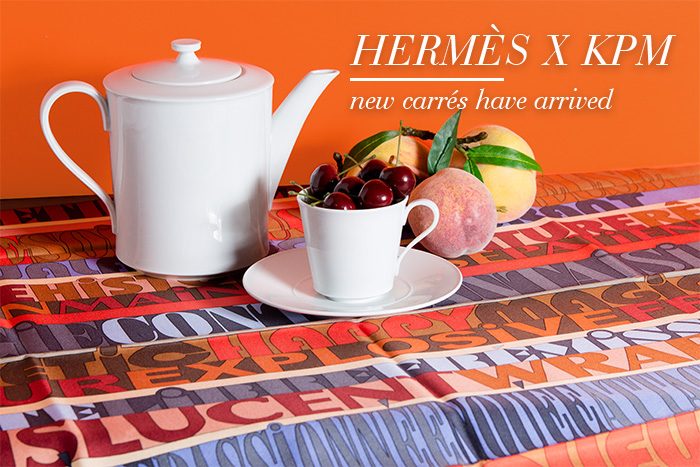 Hermès x KPM Seidentücher, Carrés - Second Hand