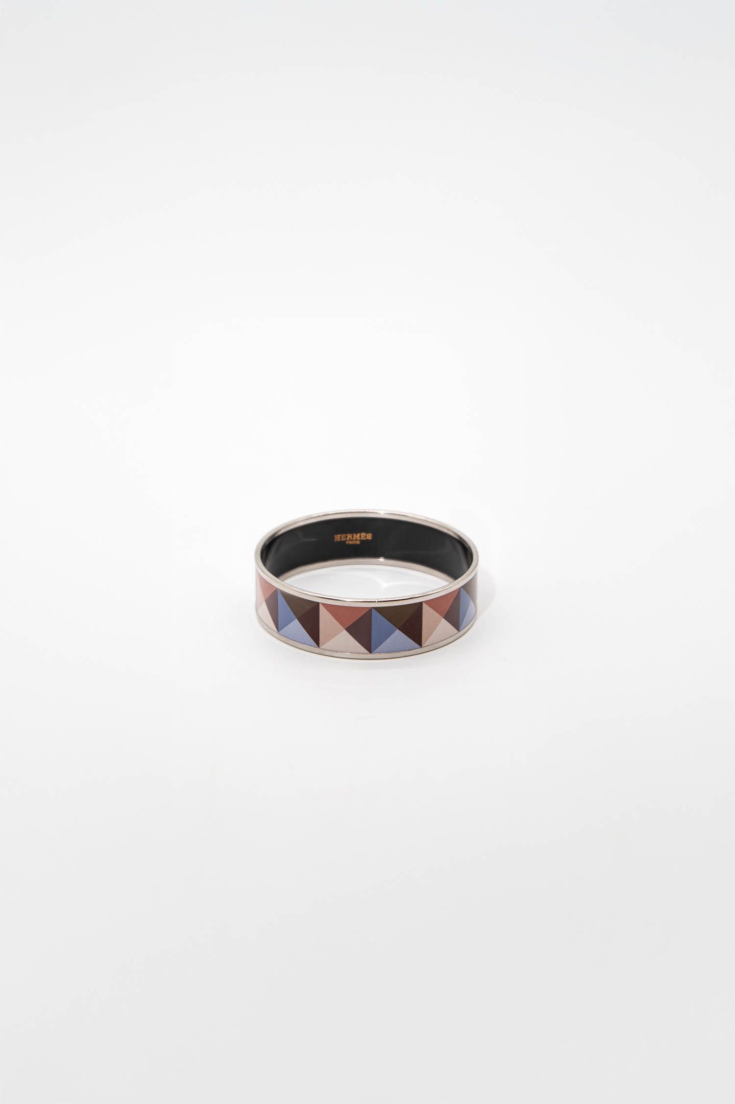 Thumbnail of http://Hermès%20bunter%20Armreif%20mit%20Karos%20in%20Lila%20und%20Braun