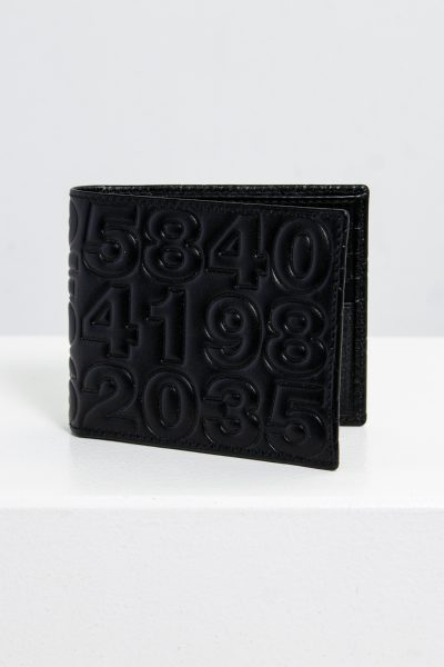 COMME des GARÇONS Portemonnaie aus schwarzem Leder