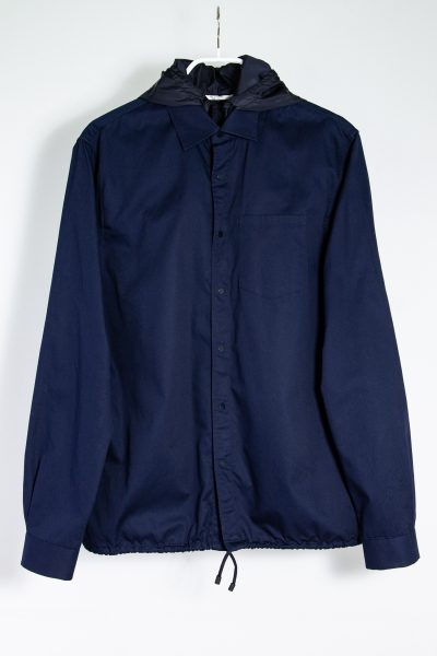 Valentino Hemd mit einsetzbarer Kapuze in dunkelblau