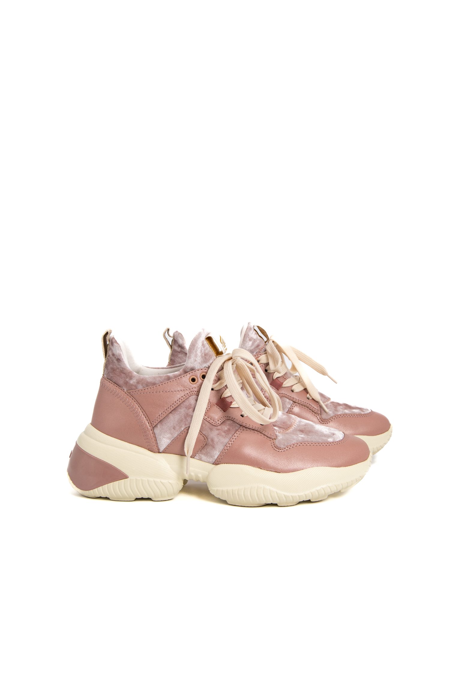 Hogan Sneaker "Interaction" in Rosa mit Samt