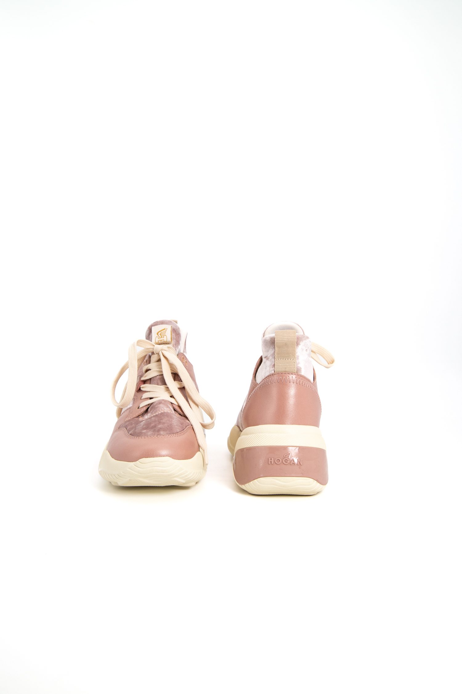 Hogan Sneaker "Interaction" in Rosa mit Samt