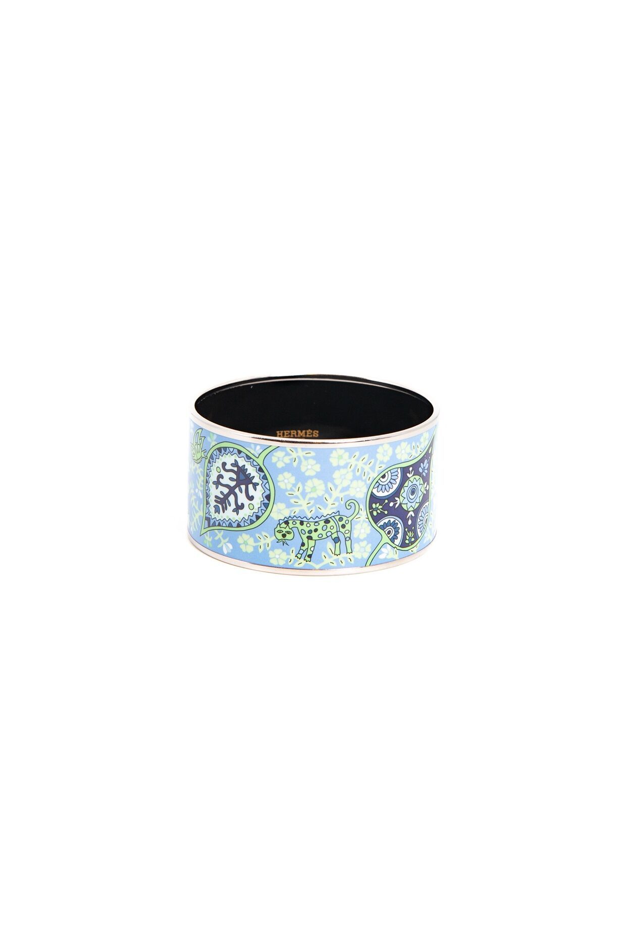 Thumbnail of http://Hermès%20Armreif%20mit%20Naturmotiven%20in%20Blautönen