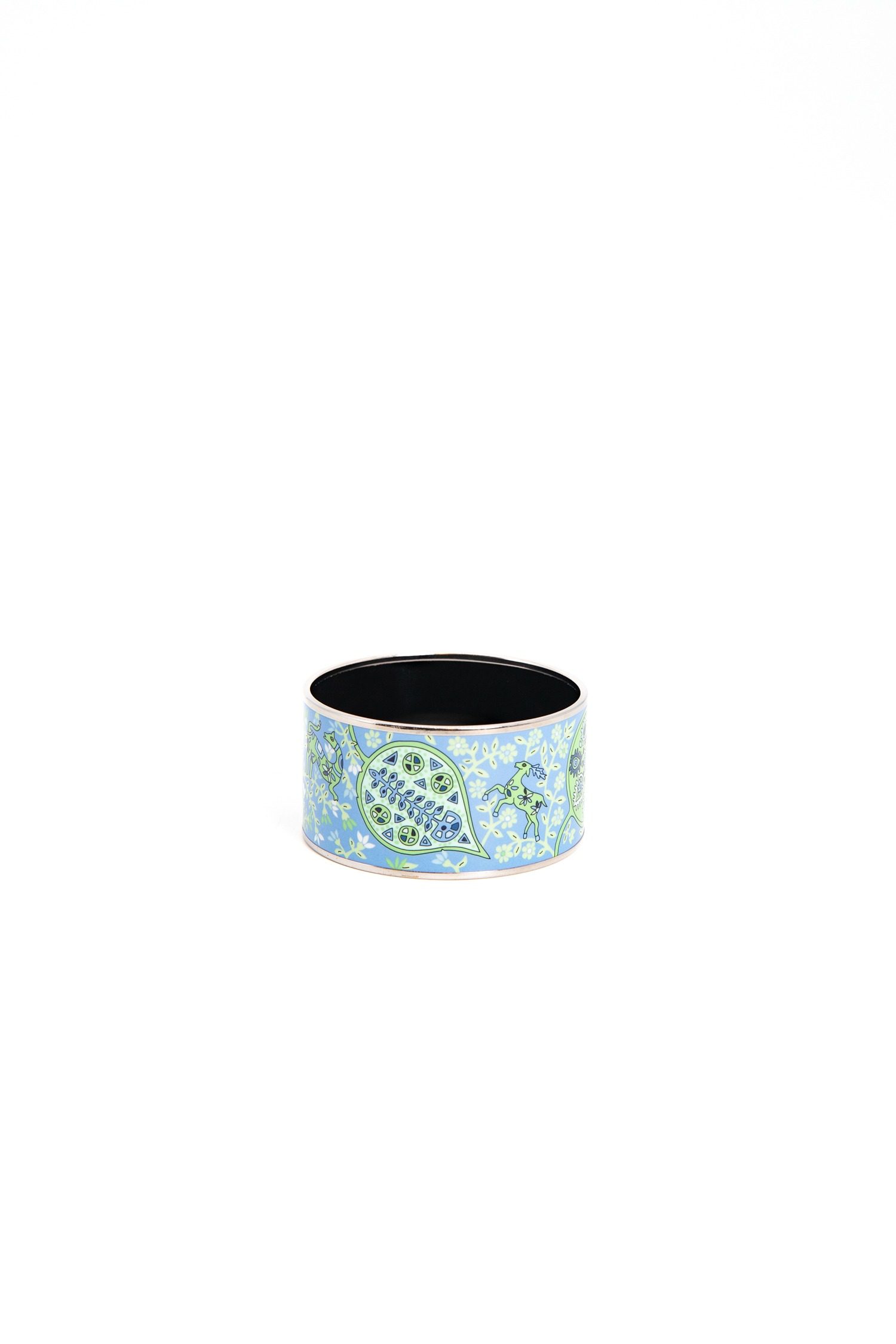 Thumbnail of http://Hermès%20Armreif%20mit%20Naturmotiven%20in%20Blautönen