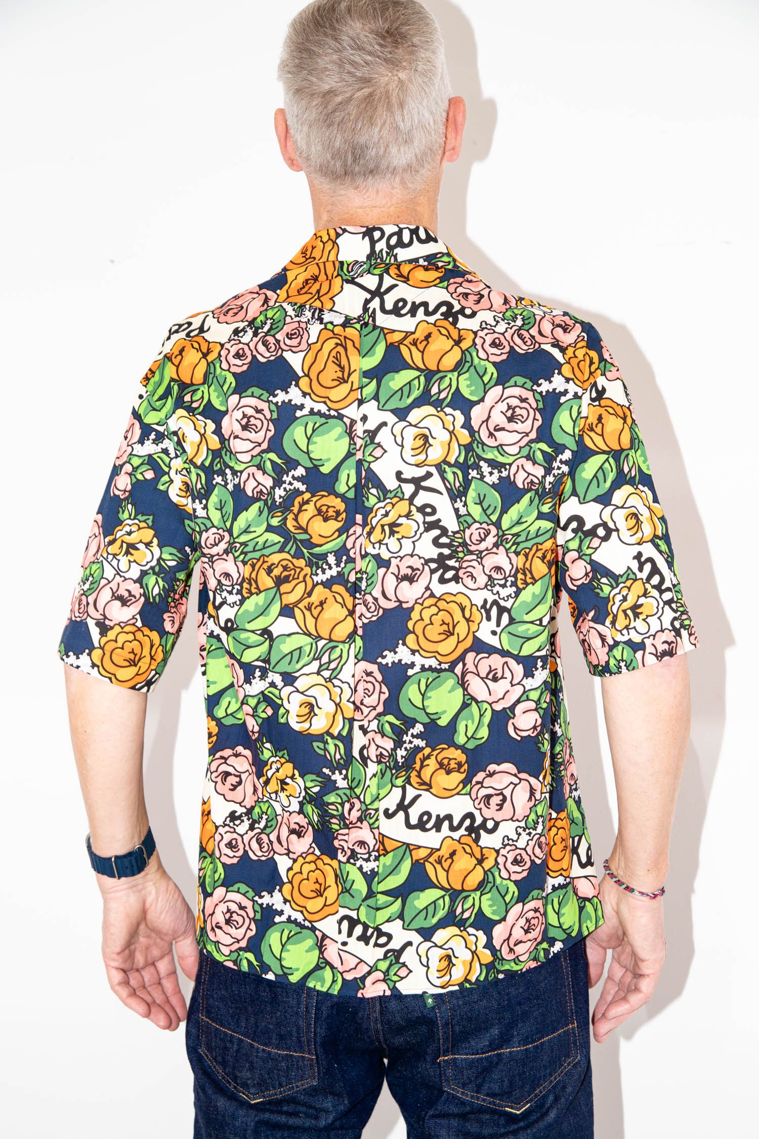 Kenzo "Hawaiian Flower" Kurzarm-Hemd