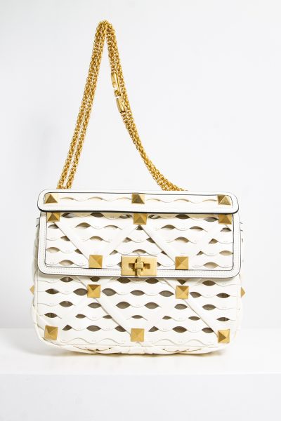 Valentino "Roman Stud" Schultertasche mit Cutouts
