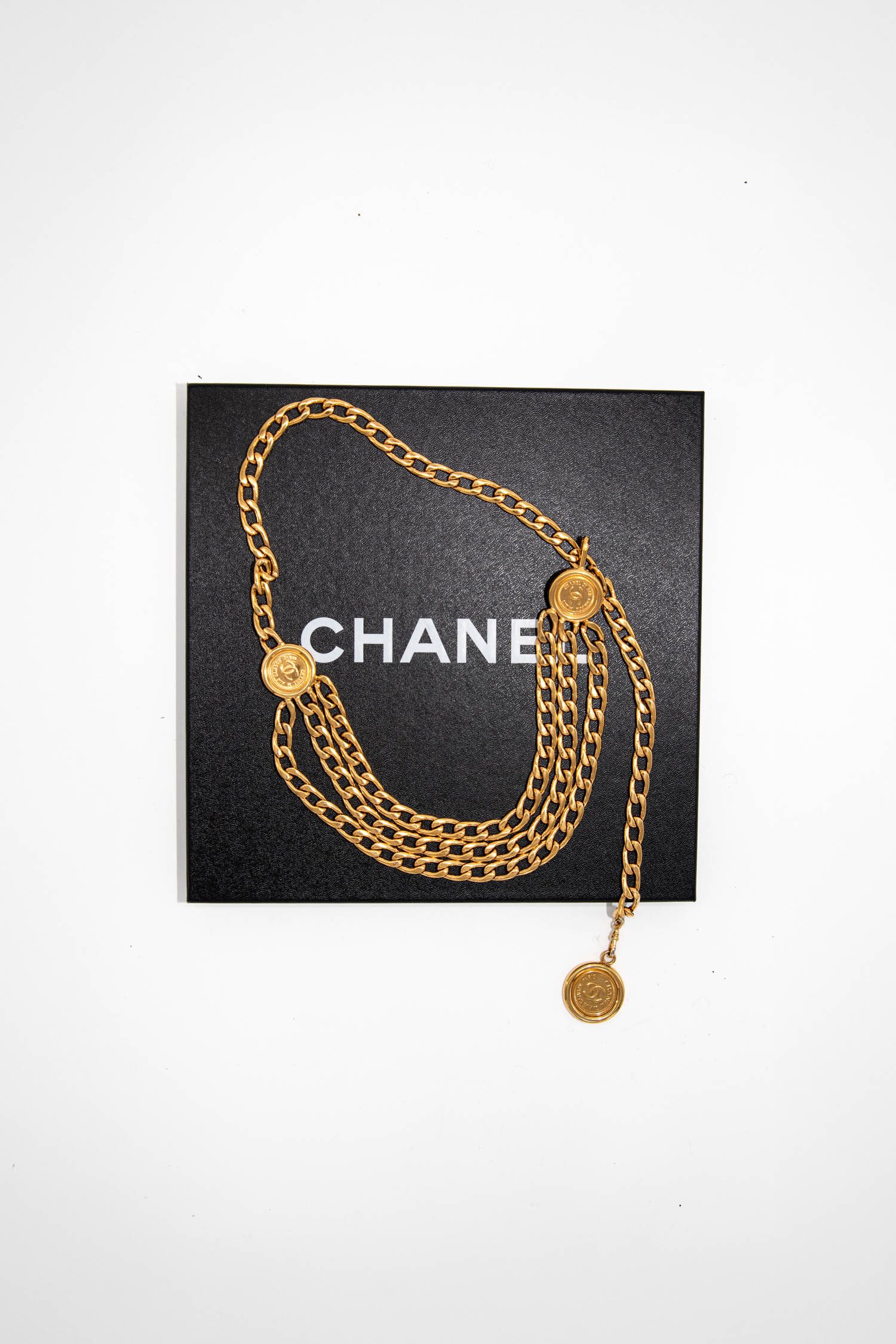 Chanel 1994 Vintage Kettengürtel in Gold
