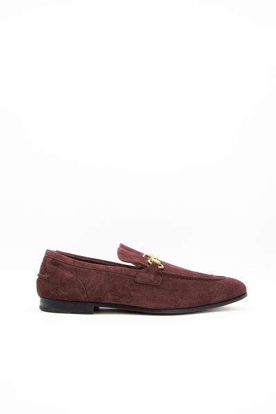 Gucci "Jordaan" Loafer in Dunkelrot