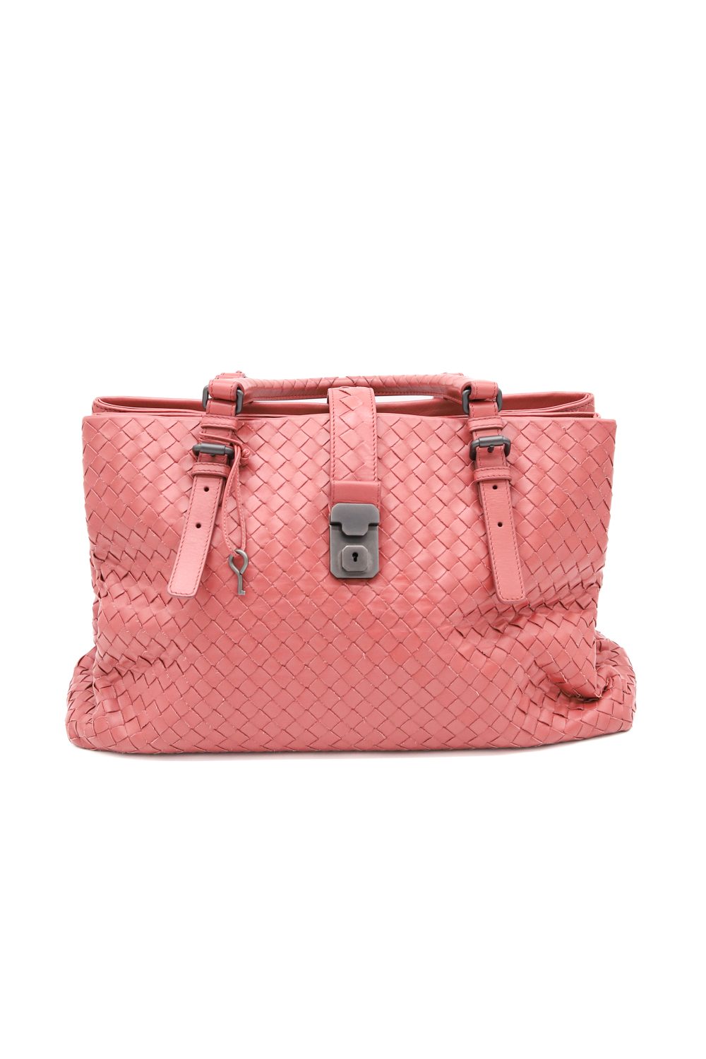 Bottega Veneta "Intrecciato Roma" Handtasche in Mauve