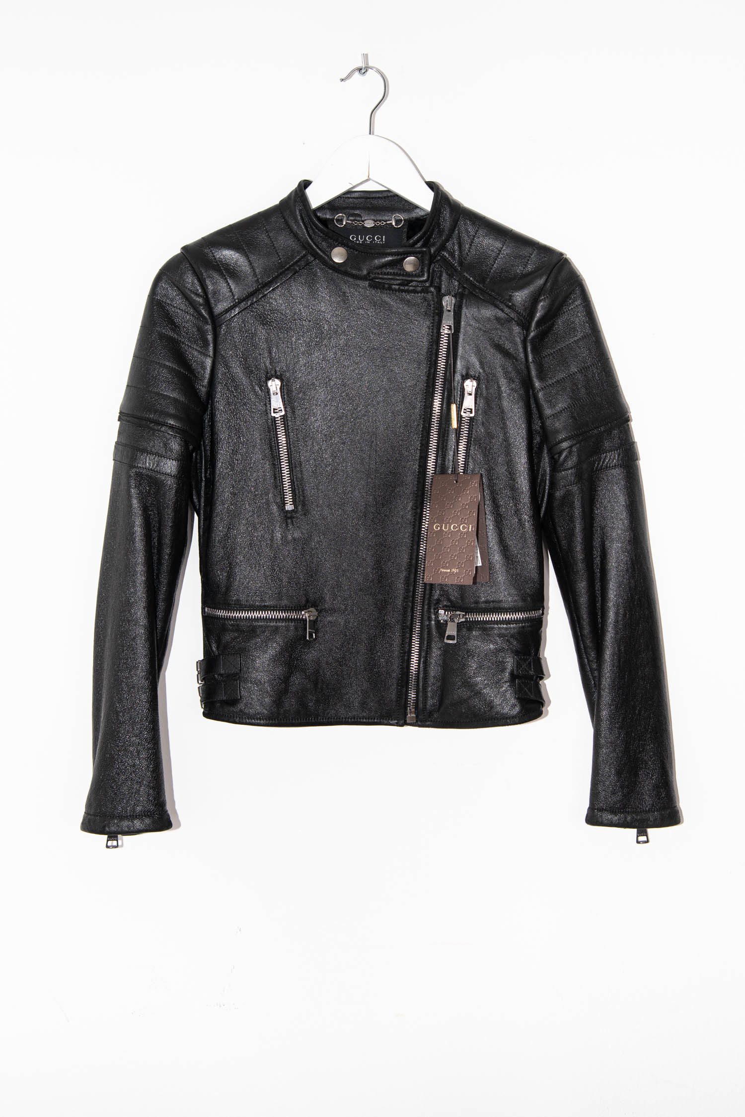 Thumbnail of http://Gucci%20Lederjacke%20im%20Biker-Look%20in%20Schwarz