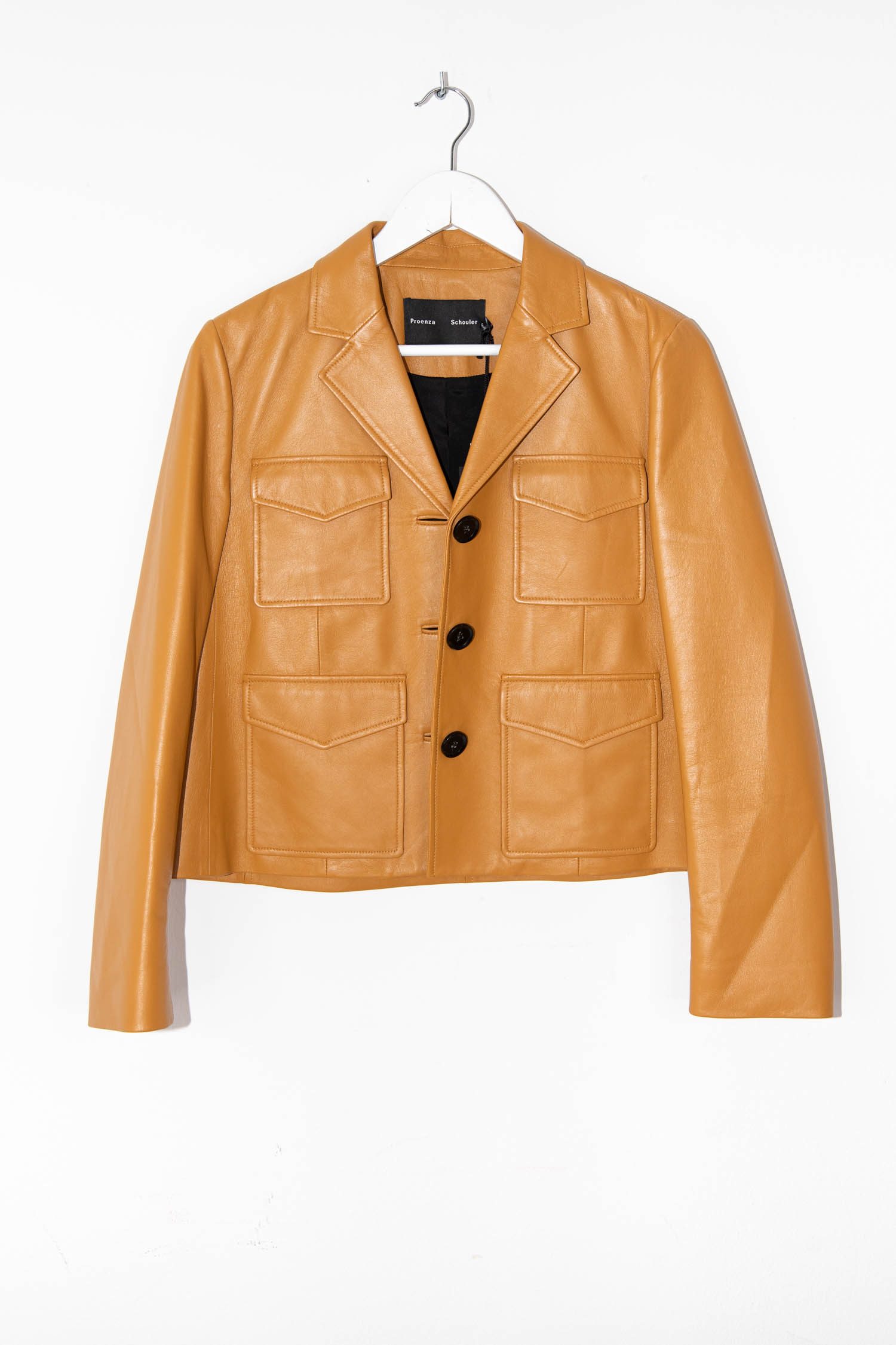 Proenza Schouler kastige Jacke im Blazerstil in Karamellbraun