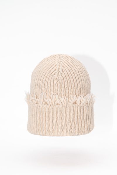 Alanui Beanie mit Fransen in Hellbeige