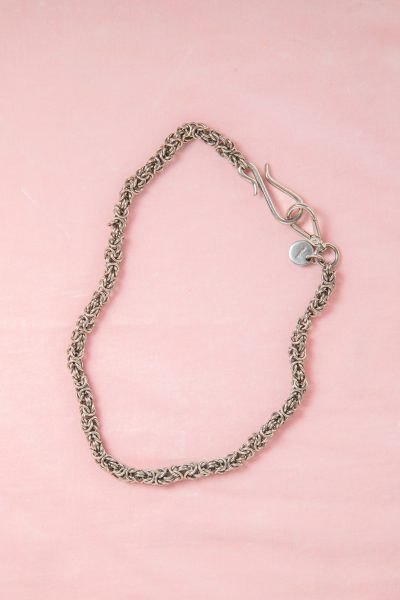 Prada Kette mit Karabiner in Silber