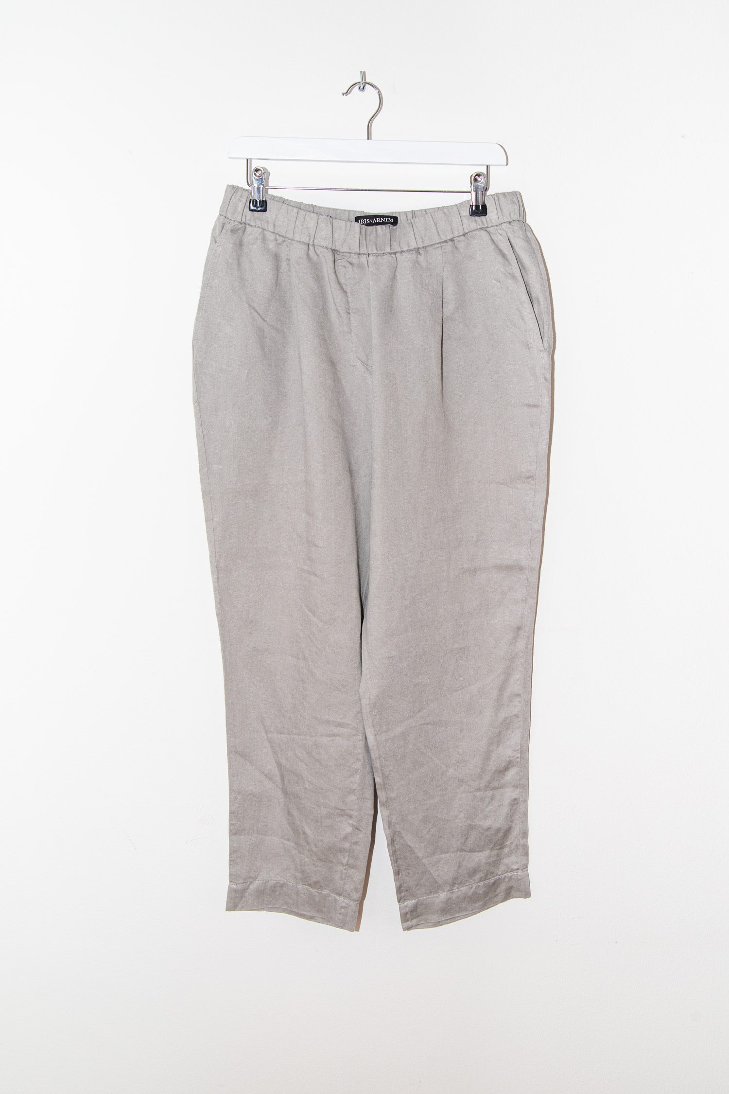 Iris von Arnim lockere Stoffhose in Hellgrau