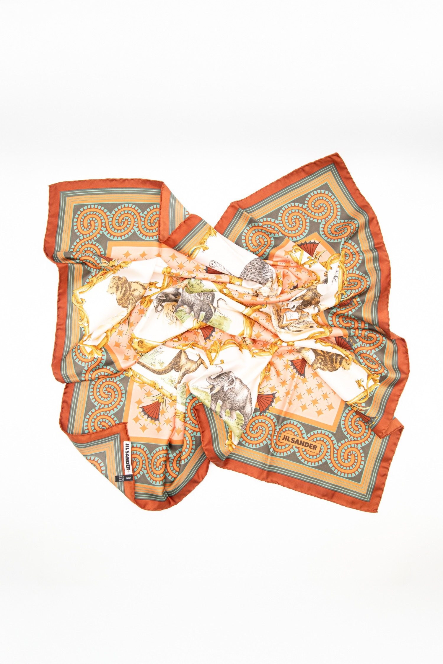 Thumbnail of http://Jil%20Sander%20Vintage%20Tuch%20in%20Braun%20und%20Bunt