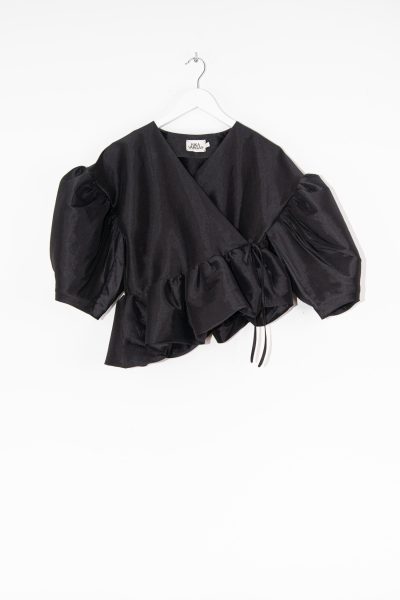 Kika Vargas "Amanda" Wickelbluse in Schwarz