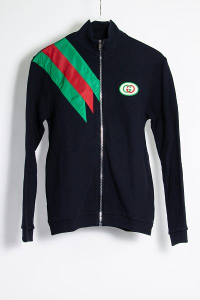 Gucci Sweatshirt Jacke mit appliziertem Gucci Logo